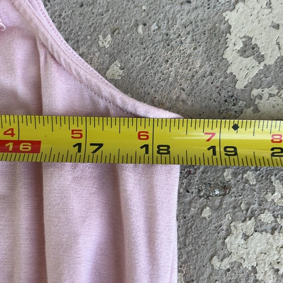 New white birch pink lace trim, sleeveless tap - Picture 12 of 13